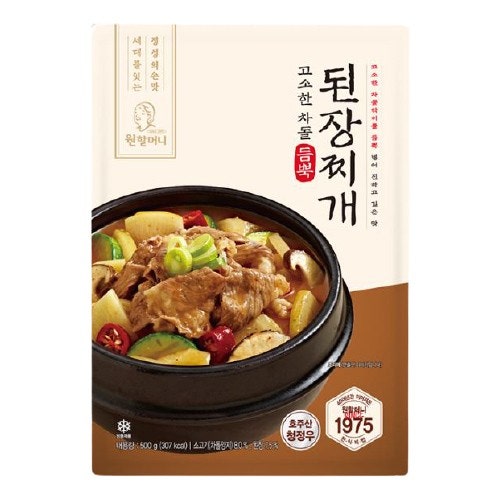 [원할머니] 차돌듬뿍된장찌개 500g