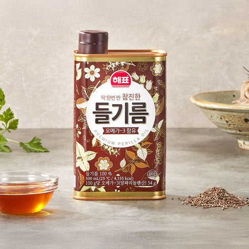 [해표] 참진한들기름 500ml
