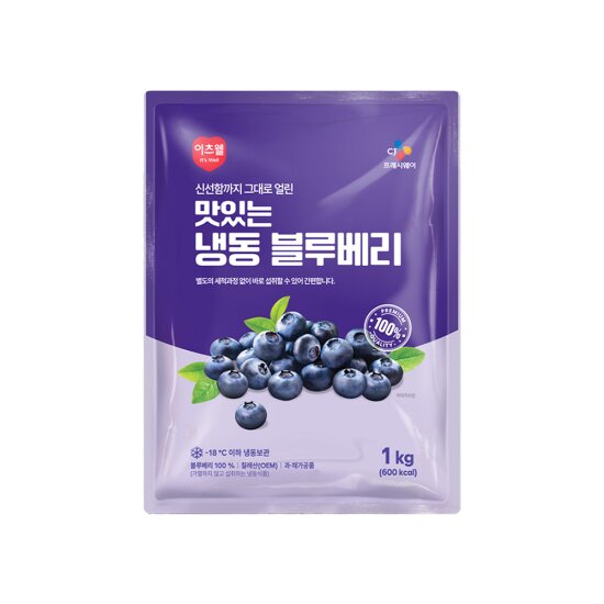 [CJ이츠웰] 냉동블루베리 1kg