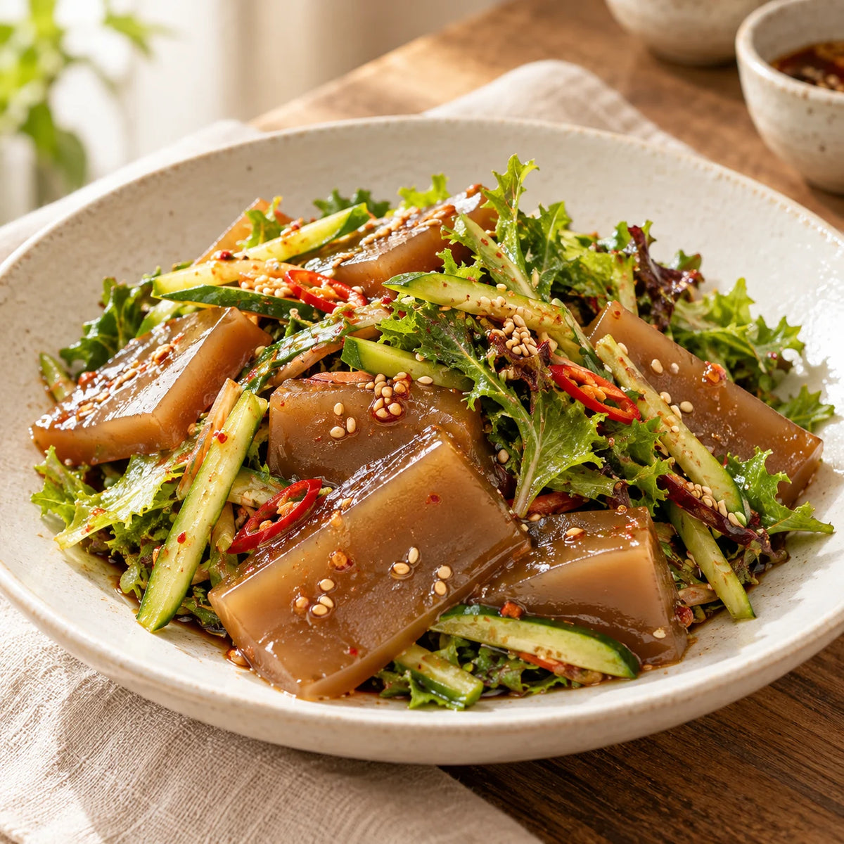 청은 도토리묵가루 400g AI 활용 예시