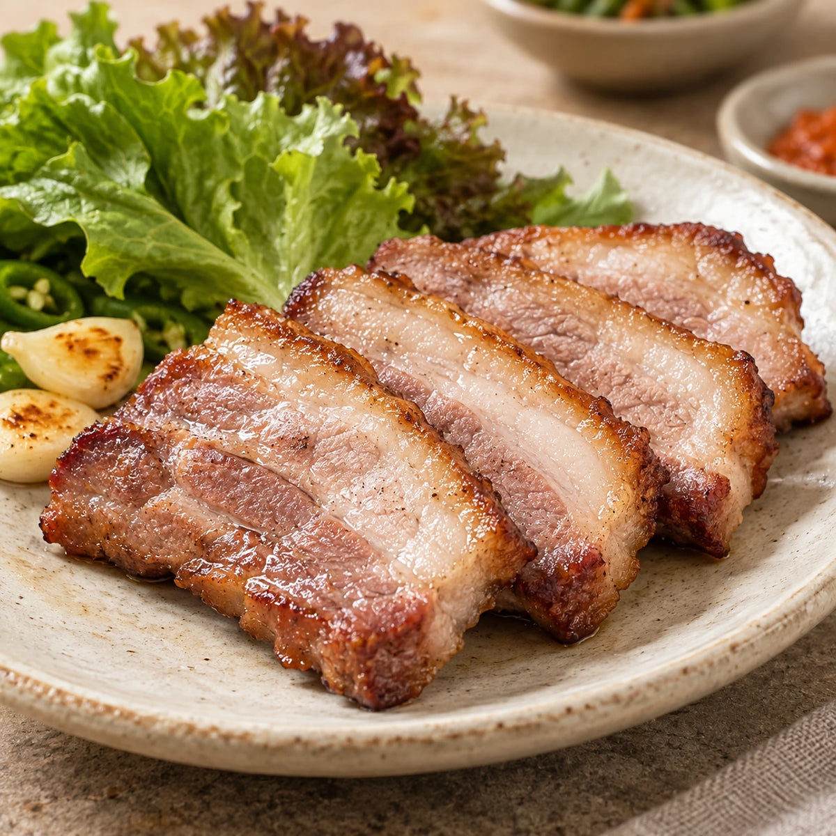 [육화원] 삼겹살바베큐 300g AI 활용 예시