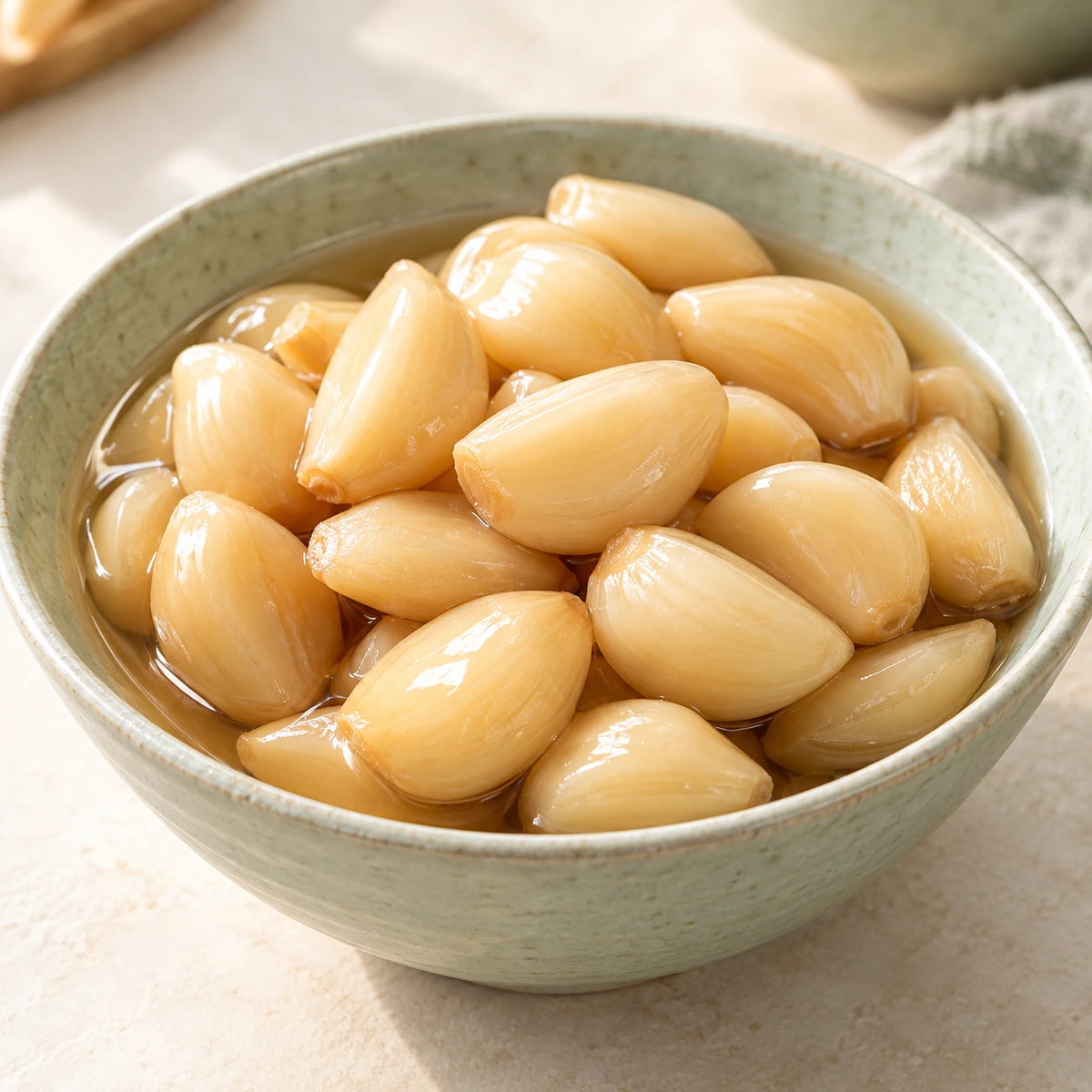 [천년의반찬] 깐마늘지 1kg · 내용물 연출