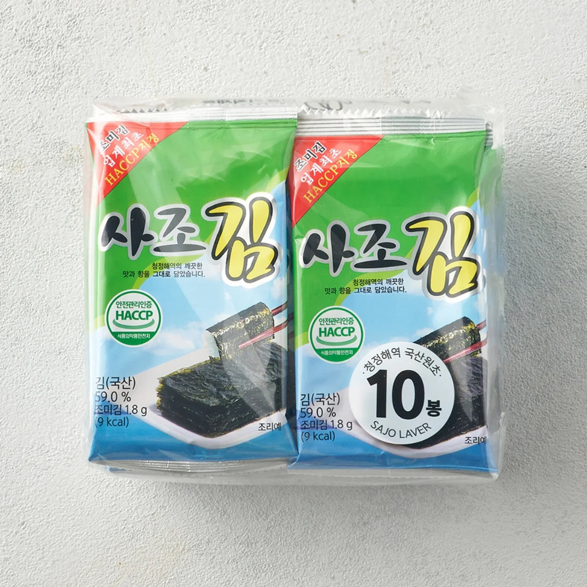 [사조] 미니도시락김 1.8g*10